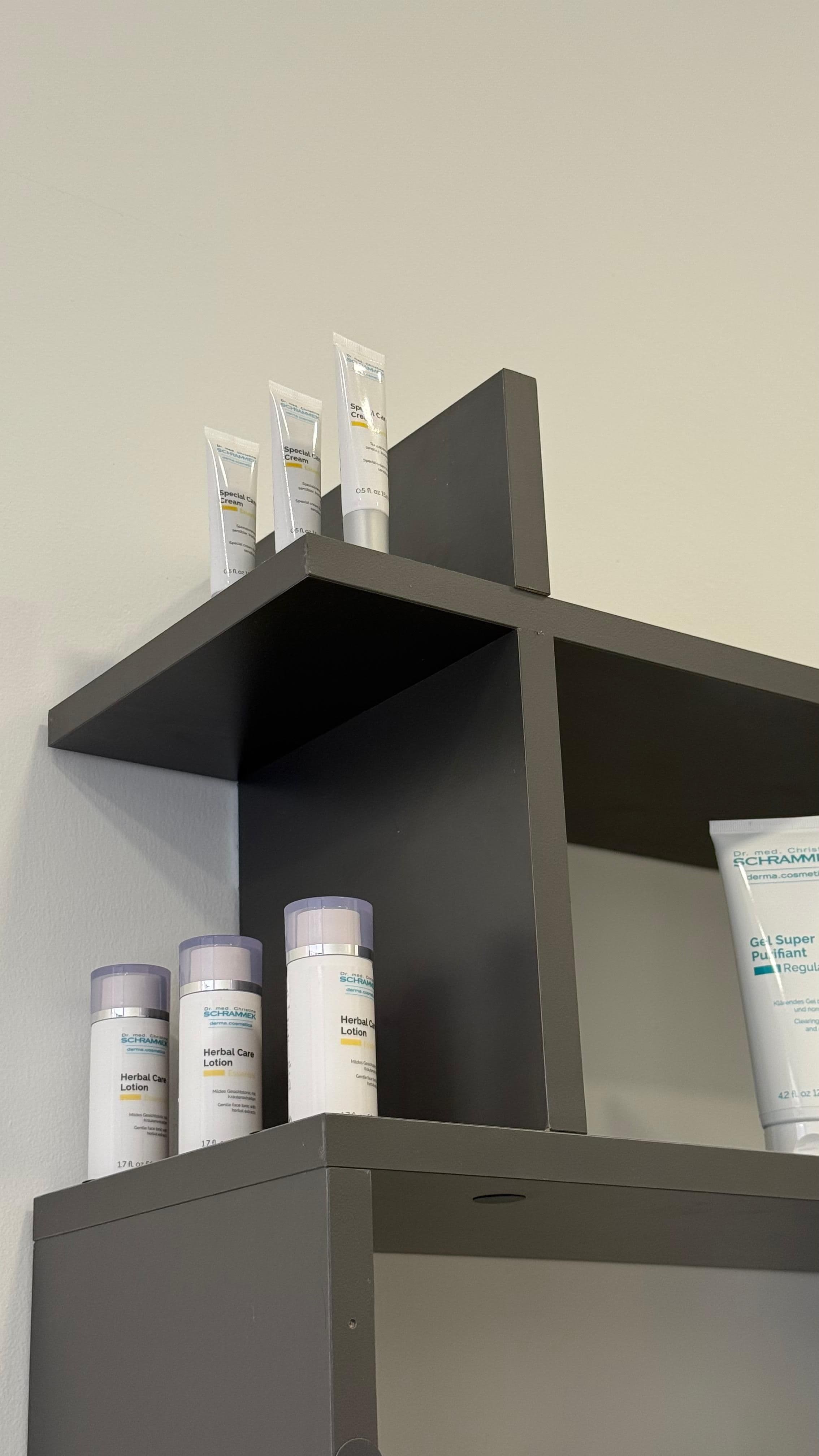 Kaiser Derma Clinic — product shelf