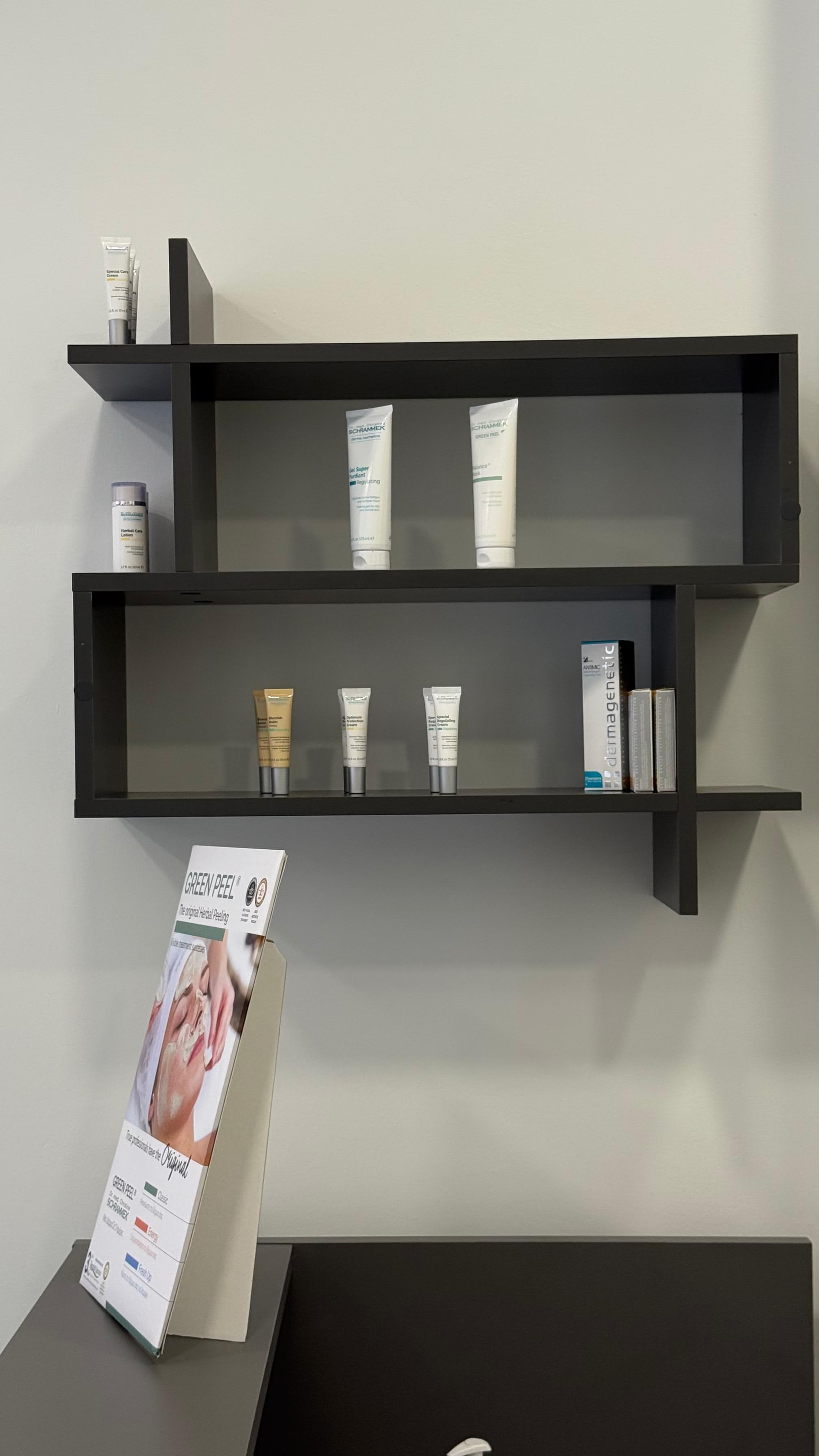 Kaiser Derma Clinic — product shelf